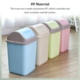 thumbnail image 4 of thinsony Poubelle en Plastique avec Couvercle Basculant pour Maison Bureau Corbeille à Déchets Conteneur à Déchets Rose, 4 of 7