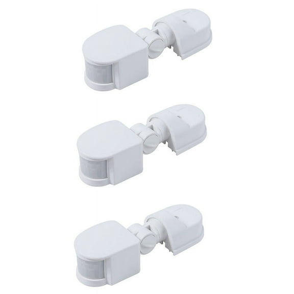 3X Infrared Motion Sensor AC110V-240V Adjustable Sensor Switch for PIR Body Motion Sensors (White)