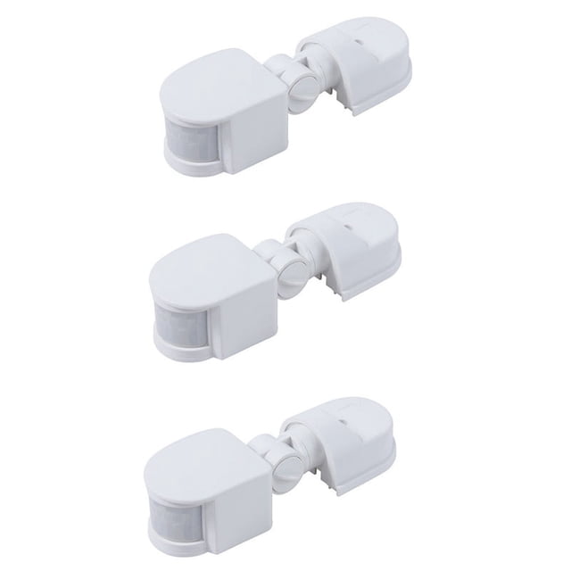 3X Sensor de Movimiento Infrarrojo AC110V-240V Interruptor de Sensor Ajustable para Sensores de Movimiento Corporal PIR