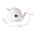 thumbnail image 4 of Linda lámpara de escritorio Narwhal pequeña de silicona, luz nocturna Narwhal, regalo creativo para niños, 4 of 8