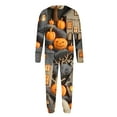 thumbnail image 3 of AGWOLF Matching Halloween Pjs for Family Halloween Pajamas Matching Sets Soft Long Sleeve Shirts and Elastic Waist Pants Sleepwear 2 Piece Outfits for Holiday Dad L, 3 of 7