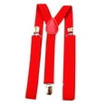 thumbnail image 1 of Bretelles Ajustables Taille Unique pour Hommes / Femmes, Rouge, 1 of 1