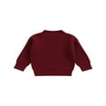 thumbnail image 1 of Bébé Fille Garçon Tricot Pull Chemisier Pull-Over Sweat-Shirt Chaud Col Rond à Manches Longues Tops pour Bébé Tout-Petit, 1 of 6