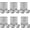 Silver, variant on 12 Pack Razor Holder Shaver Hook Hanger Stand, Self Adhesive Stainless Steel Heavy Duty Utility Storage Hook,Shower Hook for Razor,Bathroom Kitchen Organizer for Plug Robe Towel Loofah Bathrobe Coat