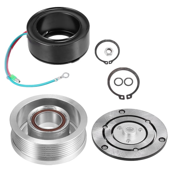 Unique Bargains 1 Set AC Compressor Clutch Kit Pulley Coil Auto Repair Compressors Assembly for Honda Fit 1.5L