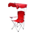 thumbnail image 3 of Silla plegable con dosel de sombra, silla lunar para exteriores, silla plegable portátil estable para patio, Picnics, senderismo, jardín, barbacoa Rojo, 3 of 8