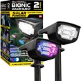 thumbnail image 1 of Bell + Howell Bionic Color Burst Outdoor Solar LED Lights 2 Pack Weatherproof Color-Changing Garden Pathway Stakes, 1 of 8