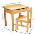 thumbnail image 4 of Melissa & Doug Child`s Lift-Top Desk & Chair - Honey, 4 of 5