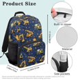 thumbnail image 7 of Uorisanigo School Backpack for Boys Girls, Lightweight Construction Vehicle Print Kids Backpack Fit Preschool Elementary Kindergarten , 17 Inch Large Capacity School Bag Book Bags, 7 of 7
