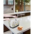 thumbnail image 3 of Floral Flower Toaster Cover 2 Slice, Small Kitchen Appliance Covers, Eucalyptus Lavender Daisy Watercolor Toaster Oven Cover with Loop, Bread Machine Cover Polyester Dust Cover Protection, 3 of 4