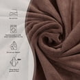 thumbnail image 4 of JML Microfiber Bath Towels, Bath Towel Sets 6 Pack(27" x 55") - Extra Absorbent, Fast Drying, Multipurpose for Bath, Swimming, Fitness, Sports, Yoga, Blue/Brown/Purple, 4 of 6