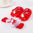 thumbnail image 2 of Otqutp Holiday Dance Shoes for Flower Girls Baby Shoes Plus Headband Set Cute Baby Princess Shoes with Dress Shoes Toddler Shoes, 2 of 5