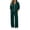 Green, variant on Women's Sweatsuits Collared Zip Up Jacket Wide Jogger 2 Piece Casual Sports Lounge Work Fall Outfits Streetwear White XL
