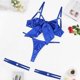 thumbnail image 4 of Gibobby Lencería mujer erótica Tanga de Encaje Nueva Ropa Interior Sexy Lencería Tanga Flor Ropa de Dormir Sujetador de Íntimos Bustier Lingerie(Azul, G), 4 of 5