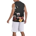 thumbnail image 2 of Pofeuu Butterfly with Fowers Print Basketball Jersey, Shirts for Men Youth Basketball Jersey Crew Neck-Large, 2 of 6