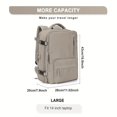 thumbnail image 1 of Large Capacity Travel Storage Backpack, Lightweight Solid Color Rucksack, All-Match Versatile Bag, 1 of 5
