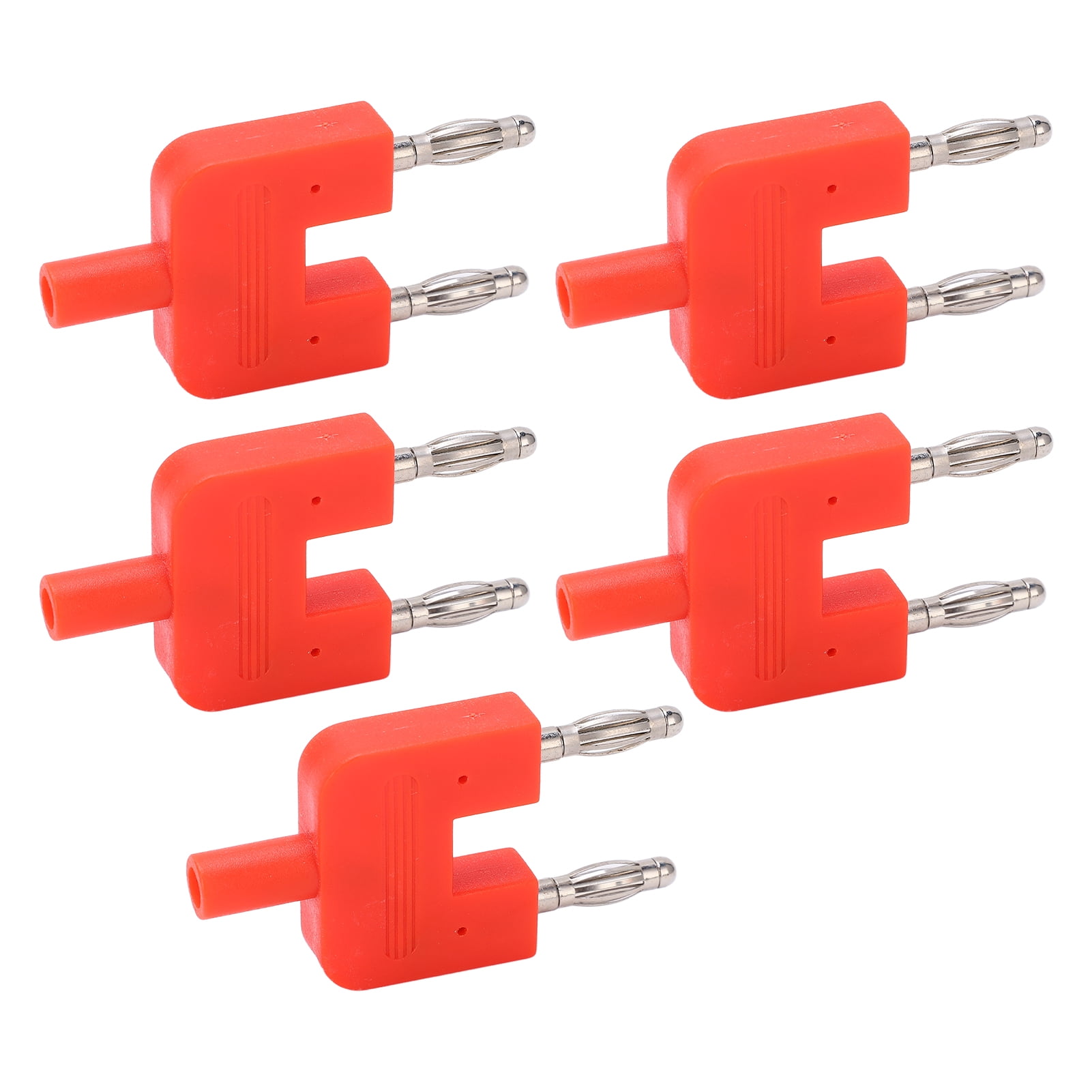 Dual Banana Plug, Double Row Strong Connectivity 2 Way Banana Plug