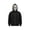 Gray, variant on Unisex Horror Mask Full Zip Hoodie, Mens Scary Face Jacket with Pockets Loose Pullover, Casual Halloween Cosplay Party Outwear Clothes, Black/L