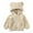 Beige, variant on Toddler Baby Boys Girls Fleece Hooded Jacket Coat with Bear Ears Fall Winter Warm Kids Outwear Zipper Up 0-6Y