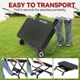 thumbnail image 5 of Royal Gourmet GD3701 Portable Collapsible Grill Stand for GD4002TP & GD4002T, Folding Grill Cart Trolley for Outdoor Cooking Camping, Tailgating & Patio, BBQ Stand Trolley, Black, 5 of 12
