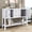 White, variant on EUROCO 44.5" Console Table Sofa Table, Solid Wood Entryway Table with 4 Small Drawers, 2 cabinets and Bottom Shelf for Living Rooms, Entrances and Kitchens,White