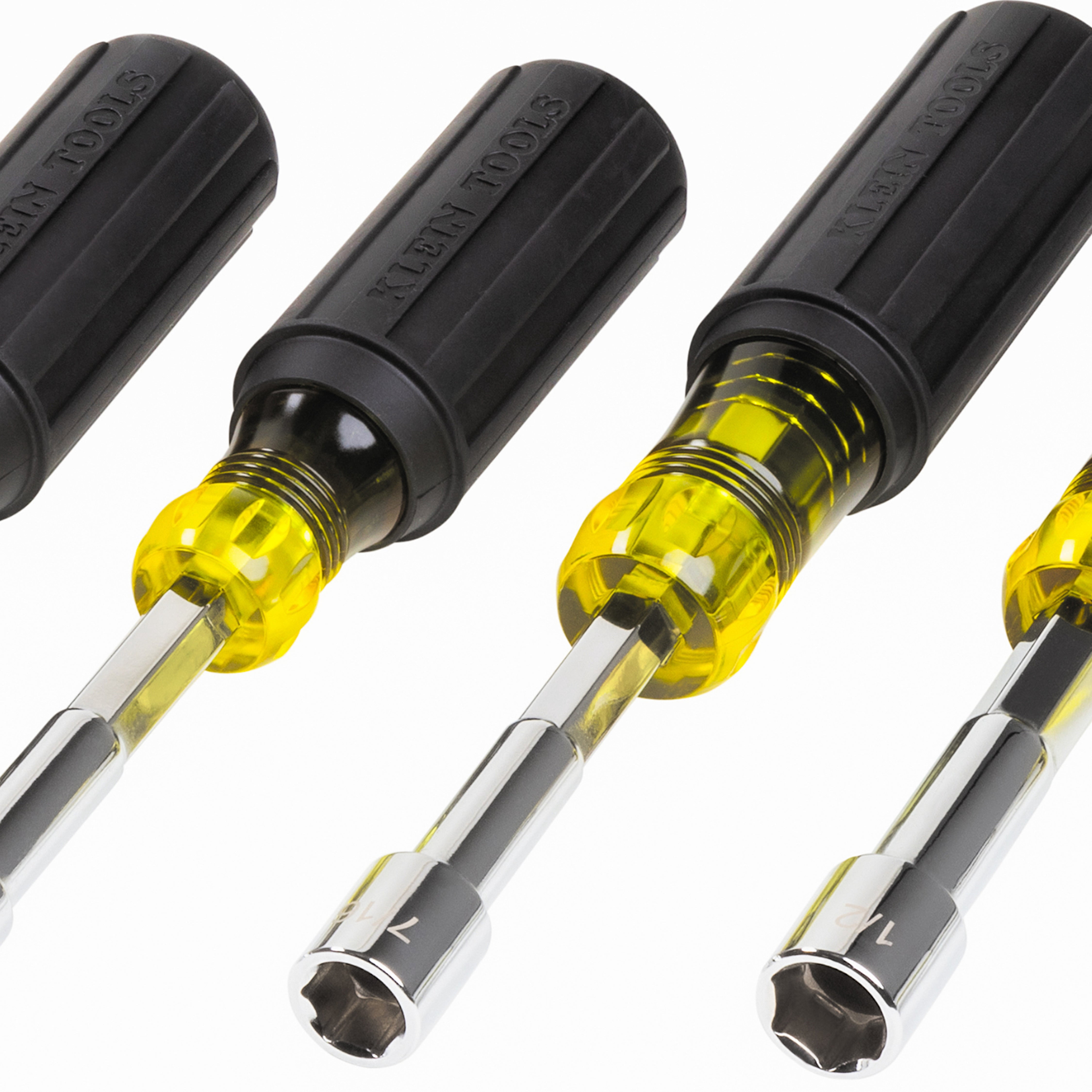 Klein Tools Color-Coded Magnetic Hollow-Shaft Heavy-Duty Nut Driver Set, 6 Pieces