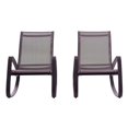 thumbnail image 3 of Modway Traveler Aluminum & Mesh Patio Rocking Chair in Black (Set of 2), 3 of 6