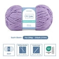 thumbnail image 2 of CBC Perfectly Posh Chenille Yarn for Knitting, Crocheting and Amigurumi - 2 Pack (7 oz / 200 g, 233 yards Each Skein), Lavender, Gauge 5 Bulky, 2 of 9