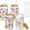 4-Bohemian Flower, variant on 16 Oz Glass Tumbler 4 Count Honey Bee Floral With Lid Straw