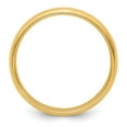 thumbnail image 2 of Auriga Fine Jewelry 14K Yellow Gold 5mm Half Round with Edge Wedding Band for Women Size 9.5, 2 of 7