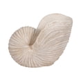 thumbnail image 6 of Decorative Resin Shell Sculpture for Home or Bathroom Decor - Ornaments for Office Room and Living Room Decor - Sculptural Figurine for Shelf and Coffee Table Display - 14", Ivory & Tan, 6 of 8