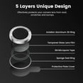 thumbnail image 3 of 2 Pack - iPhone 15 / iPhone 15 Plus Camera Lens Protector, 9H Tempered Glass Camera Protector, HD Transparent, Metal Single Ring for iPhone 15 6.1-inch/iPhone 15 Plus 6.7-inch 2023, 3 of 7