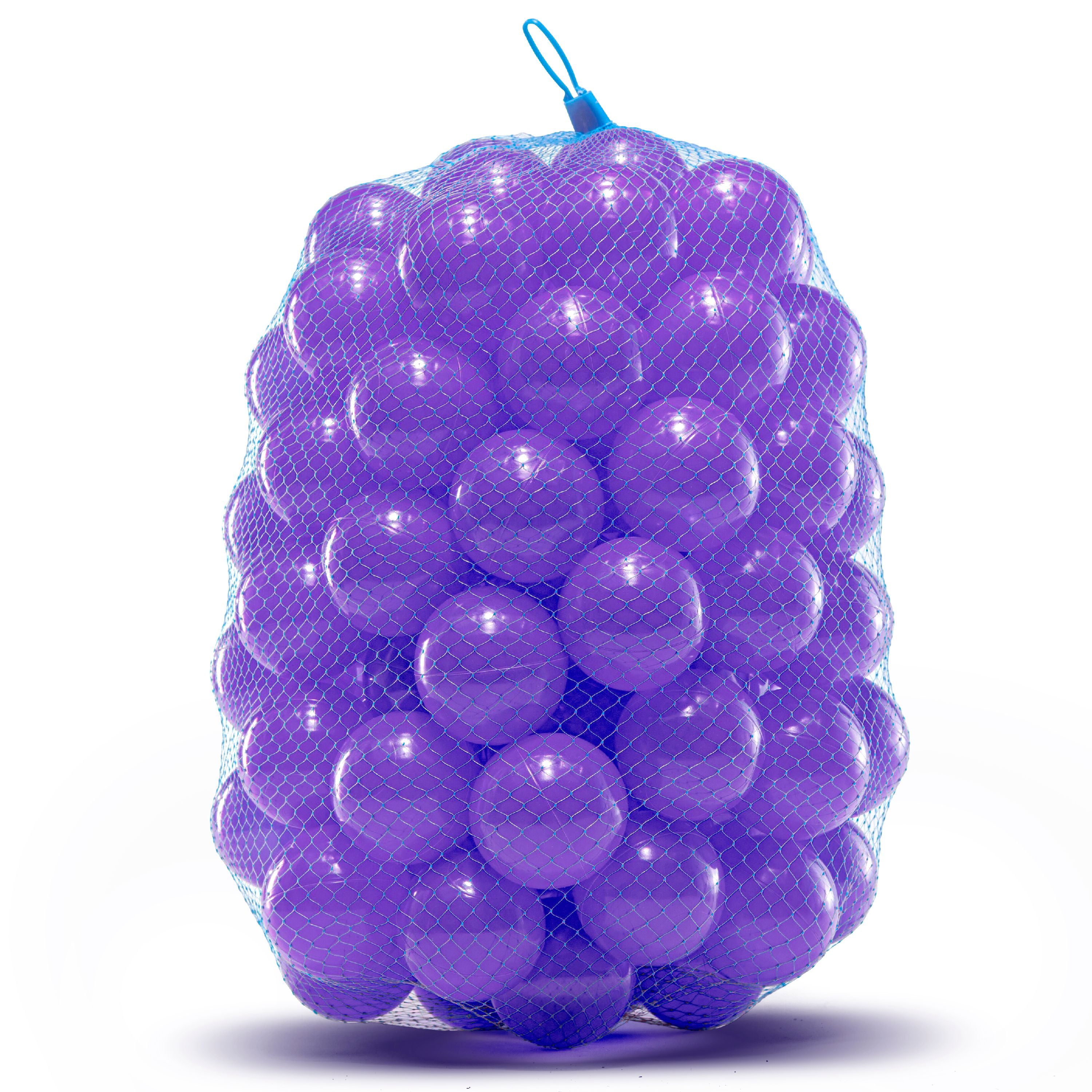 Upper Bounce® Crush Proof Plastic Trampoline Pit Balls 100 Pack - Purple