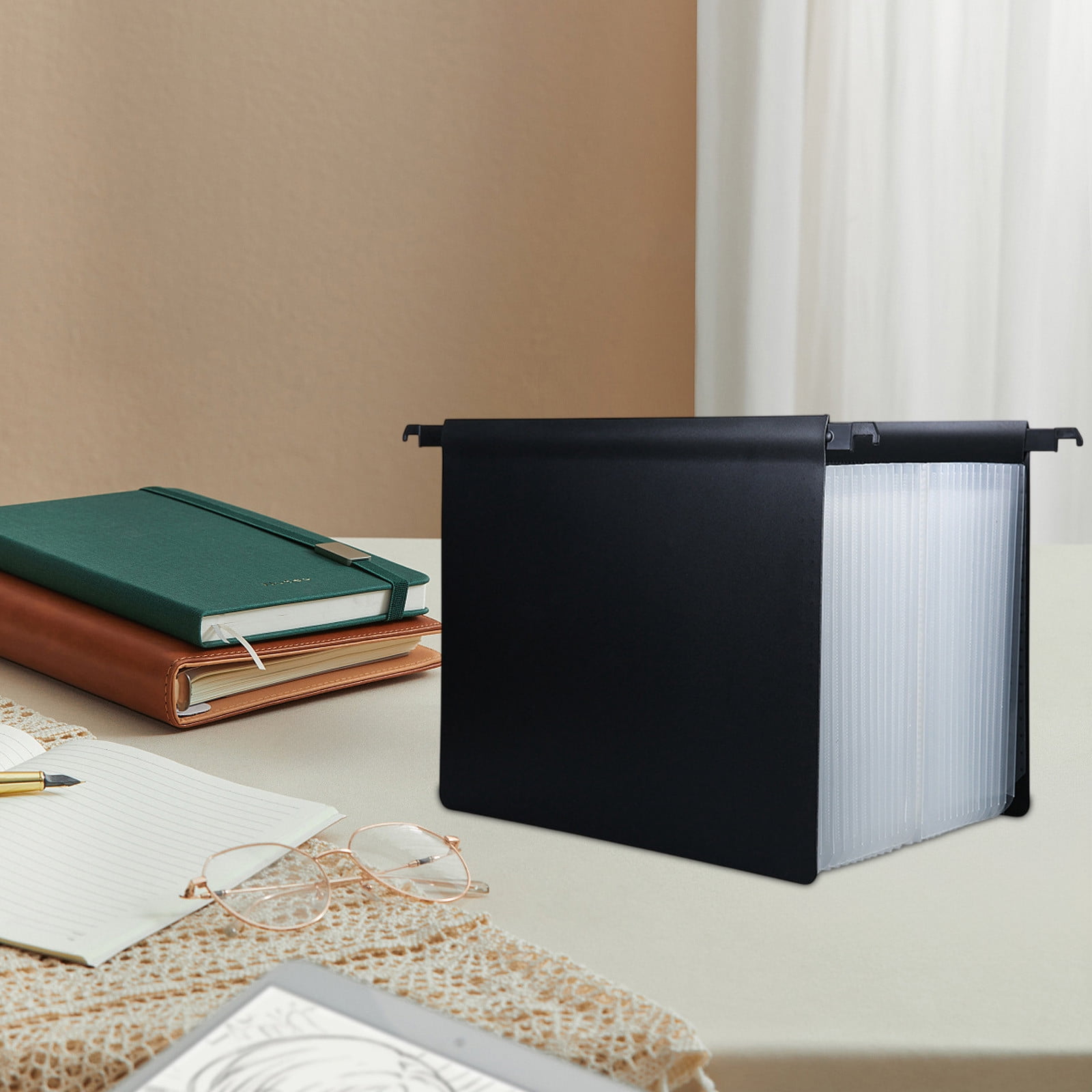 Ultra-Large Accordion File Organizer, Legal Size/Letter/A4 Paper 25 Pockets Expanding File Folder, Expandable Important Document Organizer Bill Receipt Paper Storage