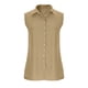 thumbnail image 5 of Camisetas con Cuello en V Mujeres sin Mangas Tops de Verano Blusa de Moda Casual para el Uso Diario de la Fiesta, Chaleco de Poliéster, 5 of 8