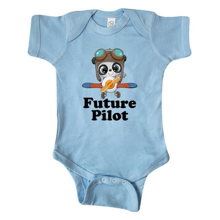 

Inktastic Boys Future Pilot Panda Gift Baby Boy Bodysuit