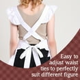 thumbnail image 4 of Aspire Retro Ruffle Apron with Headband, White Retro Apron for Women, Cotton Vintage Costume for Painting, Cosplay - M, 4 of 6