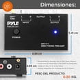 thumbnail image 4 of Preamplificador Phono Tocadiscos Pyle, Preamplificador Estéreo con Entrada/Salida RCA, Bajo Ruido, Alimentado por Adaptador de 12V DC, Ideal para Vinilos y Tocadiscos, PP777, 4 of 6