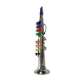 thumbnail image 2 of Jouet Saxophone Argenté pour Enfants Instrument de Musique pour Groupe Activité de Simulation, 2 of 6