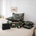 thumbnail image 6 of Manfei Cute Rabbit 7-Piece Twin Bedding,Rustic Camo Print Bedding Comforter Set,Green,Black Reversible, 6 of 7