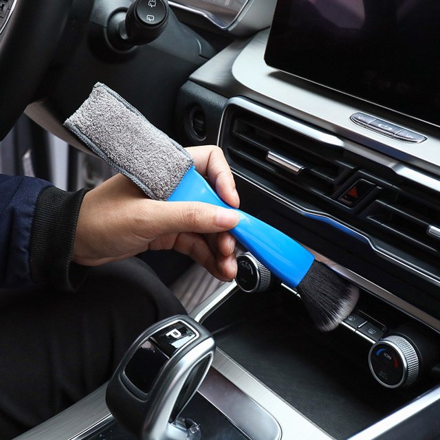Cepillo de aire acondicionado multifunción para coche, cepillo de salida de aire, cepillo de limpieza de Panel de instrumentos, cepillo de limpieza Interior de coche Wmkox8yii hjk4331