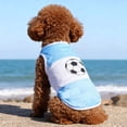 thumbnail image 4 of Brasil Dog Soccer Jersey Breathable Mesh Short Sleeve Sports Pet Shirt for Small Medium Large Dogs, 4 of 5