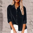 thumbnail image 2 of ZJXFGS Chiffon Blouses for Women Womens 3/4 Sleeve Tops and Blouses Fall Tees Womens Tops Basic Tops for Woman Work Tops for Women Women’S Blouses Long Sleeve Undershirt for Women Blue M, 2 of 6