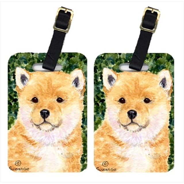 Carolines Treasures SS8726BT Shiba Inu Luggage Tag - Pair 2- 4 x 2.75 In.
