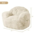 thumbnail image 2 of Giant Bean Bag Chair, 51" Large Bean Bag Chairs for Adults Kids High-Density Foam Filled Bean Bag Couch with Armrests, Big Beanbag Sofa Chair for Reading, 2 of 8