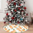 thumbnail image 5 of Rateoe Peaches Print Christmas Tree Skirt 48" for Xmas Holiday New Year Party Circle Tree Mat Ornaments Decoration, 5 of 7
