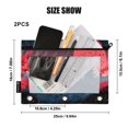 thumbnail image 3 of Sun Tower Cherry Mountains 2 Pack Pencil Pouch for 3 Ring Binder Smooth Zipper Folders with Pockets Clear Window Pencil Case, 3 of 6