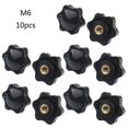 thumbnail image 1 of 10pcs M5/m6/m8/m10 Female Thread Hex For Head Clamping Nuts Knob Quick Clamping, 1 of 5
