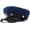 Blue, variant on Mens Womens Newsboy Cap Yacht Captain Sailor Hat Cabbie Baker Boy Faux Leather Cadet Beret