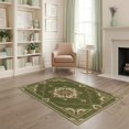 thumbnail image 2 of ODIKA 4'x6' Washable Area Rug Mid Contemporary Century Decorative Motif Printed Vintage Tone for Home Office, Under Desk, Non-Slip Chair-Friendly, Flatwoven, 2 of 7